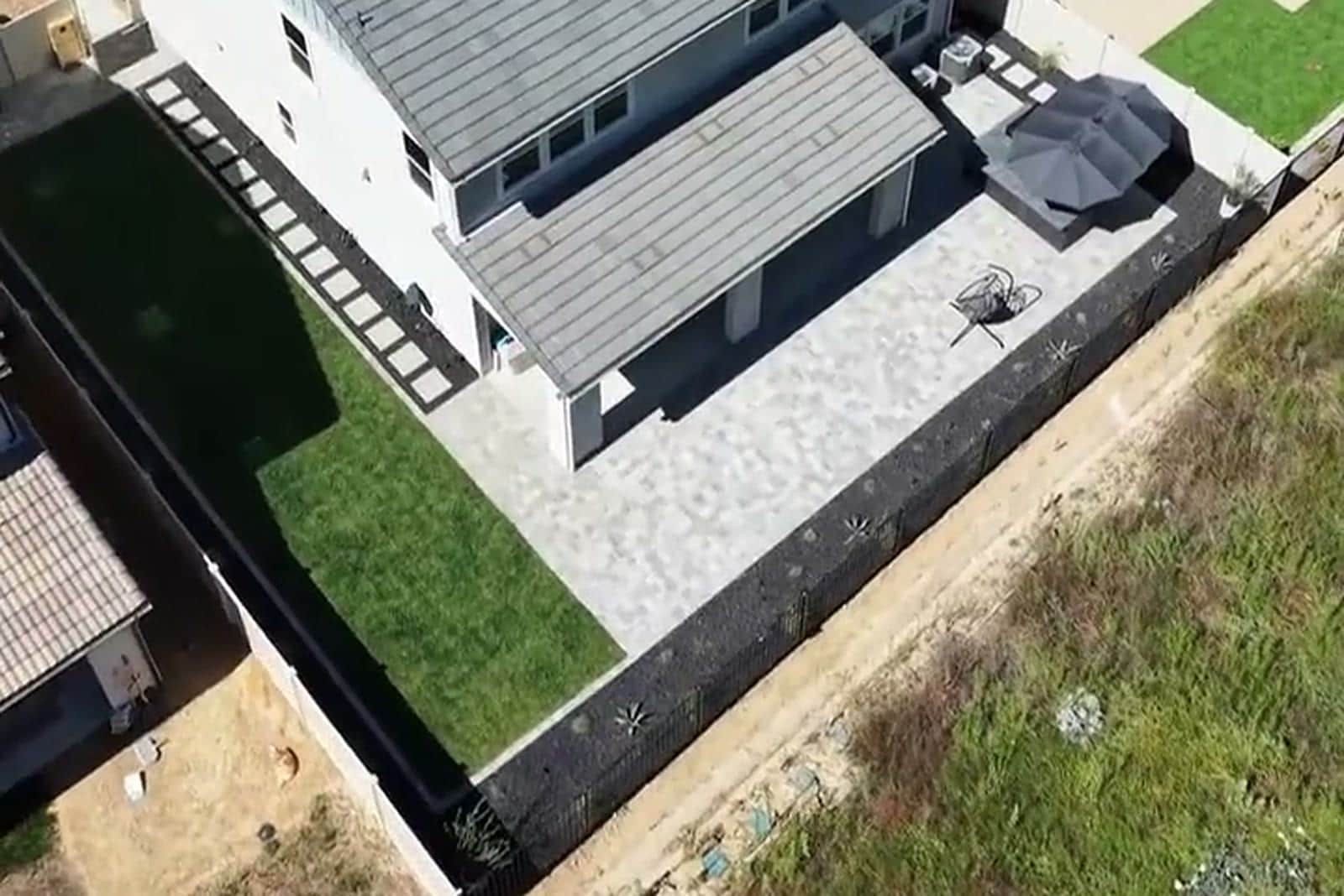 Paver patio installation for a RiverPark backyard in Oxnard