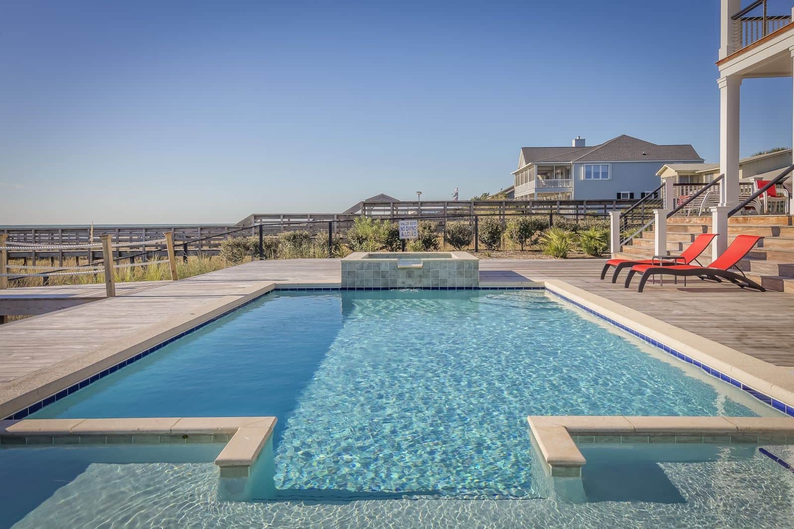 Outdoor living space with fire feature in a new Temecula backyard
